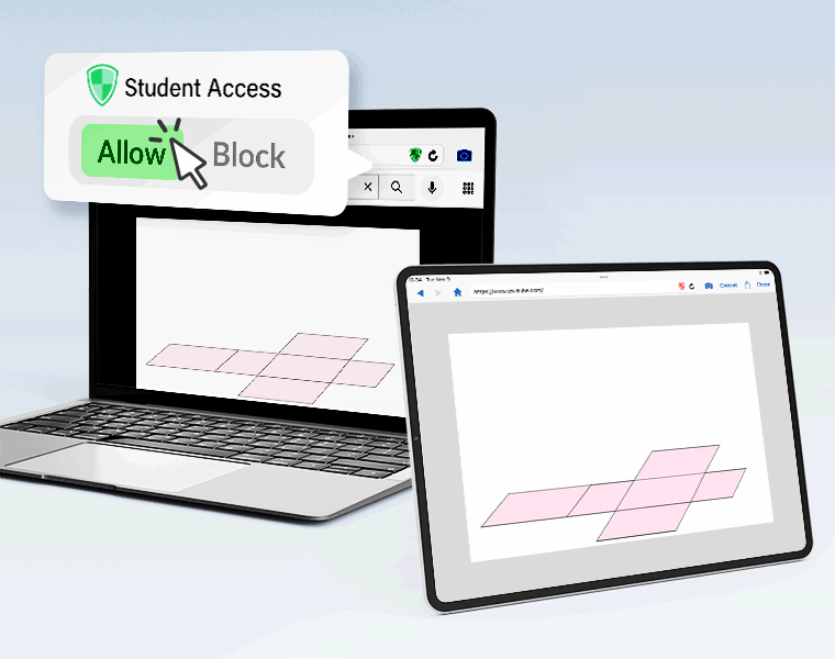 Restrict access to only the web content needed for the lesson.